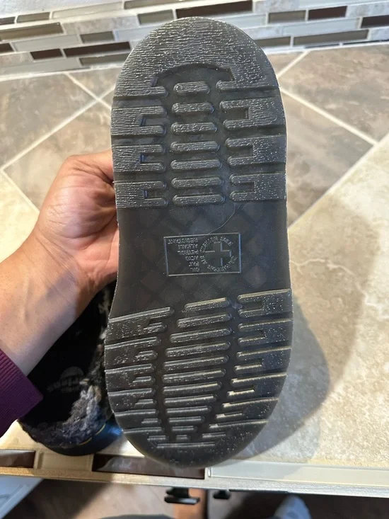 Dr. Martens ISHAM CROCHET WOOL SUEDE MULES - Picture 5 of 5